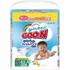 Лот: 4285889. Фото: 1. GOO.N трусики S (5-9 кг) 62 шт. Детская гигиена