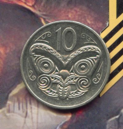 Лот: 5305006. Фото: 1. новая зеландия 10 центов 1980... Австралия и Океания