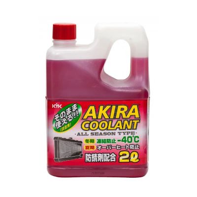 Лот: 12496694. Фото: 1. Akira Coolant -40С Красный 2 л. Масла, жидкости