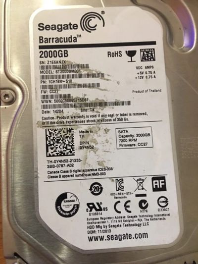 Лот: 16246872. Фото: 1. 2 HDD. Жёсткие диски (HDD)