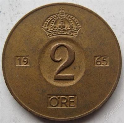 Лот: 1772754. Фото: 1. vz Швеция 2 эре 1965. Европа