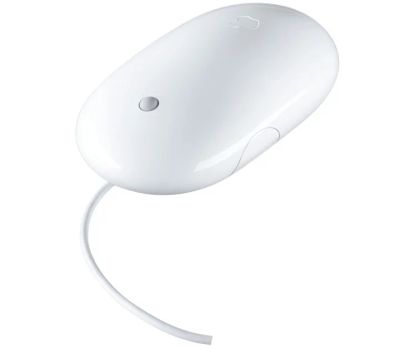 Лот: 9070467. Фото: 1. Apple mighty mouse White USB... Клавиатуры и мыши