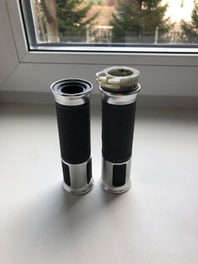 Лот: 11338456. Фото: 1. Ручки на мотоцикл Pro-Grips, алюминиевые... Запчасти