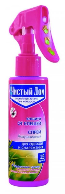 Лот: 11344877. Фото: 1. Чистый дом Спрей от клещей 100мл. Удобрения, химия