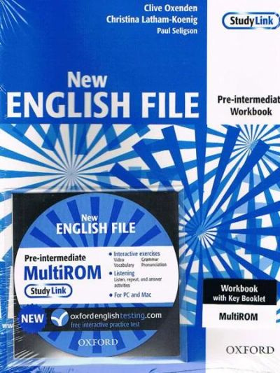 Лот: 7185120. Фото: 1. Рабочая тетрадь New English file... Для школы