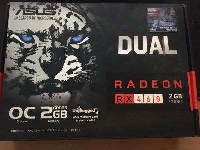 Лот: 15507737. Фото: 1. Видеокарта ASUS Radeon RX 460... Видеокарты