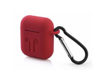 Лот: 12711173. Фото: 1. Чехол AirPods силикон с карабином... Чехлы, бамперы