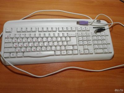 Лот: 8374413. Фото: 1. Клавиатура Oklick USB (+ USB выход... Клавиатуры и мыши
