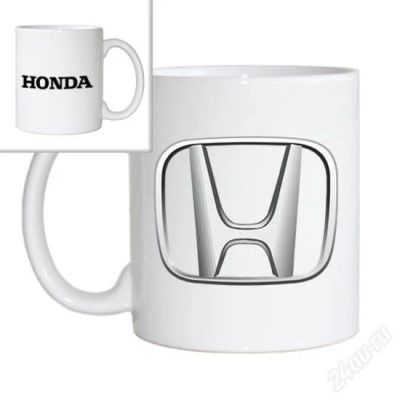 Лот: 1746833. Фото: 1. Кружка с логотипом Honda. Кружки, стаканы, бокалы