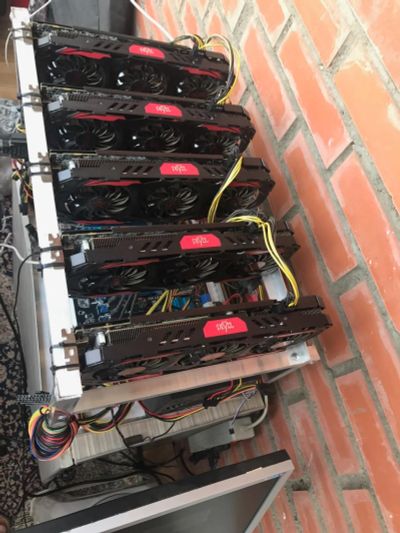 Лот: 10043284. Фото: 1. Ферма для майнинга 5 RX570 4g. Видеокарты