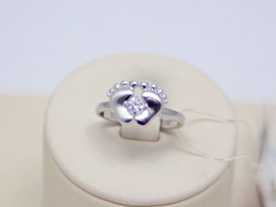 Лот: 15399105. Фото: 1. СЕРЕБРЯНОЕ КОЛЬЦО С ФИАНИТОМ 1... Кольца, перстни