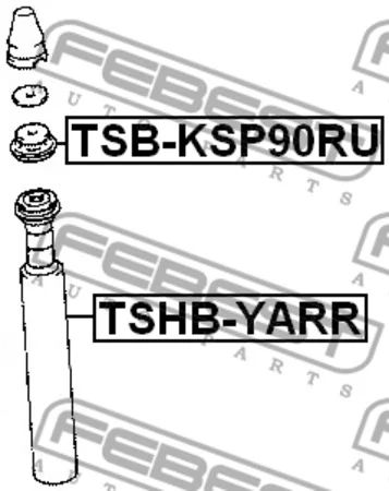 Лот: 18820205. Фото: 1. Пыльник заднего амортизатора TSHBYARR... Ходовая, подвеска, рулевое управление