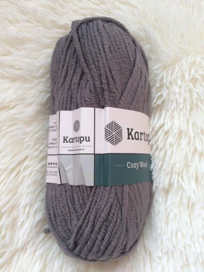 Лот: 12046165. Фото: 1. Пряжа Kartopu Cozy wool, 25% шерсть... Ткани, нитки, пряжа