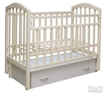 Лот: 12834641. Фото: 1. Кроватка детская с продольным... Детские кровати и кроватки