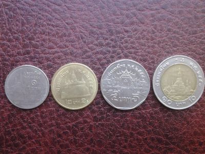 Лот: 4737483. Фото: 1. Набор монет Тайланда. 4 шт. Обмен... Наборы монет