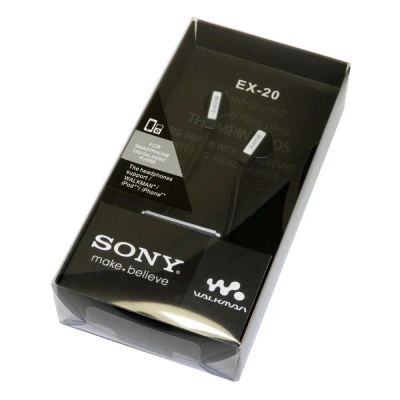 Лот: 9519248. Фото: 1. Наушники капельки SONY EX-20 черные. Красноярск