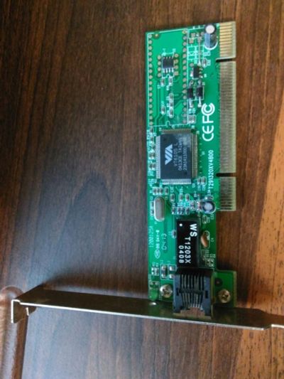 Лот: 11830300. Фото: 1. PCI Ethernet плата VIA100 мб/с. Платы расширения, контроллеры, доп. порты
