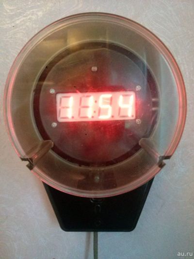 Лот: 15217953. Фото: 1. Часы-термометр #2 в корпусе электросчётчика... Часы настенные, настольные