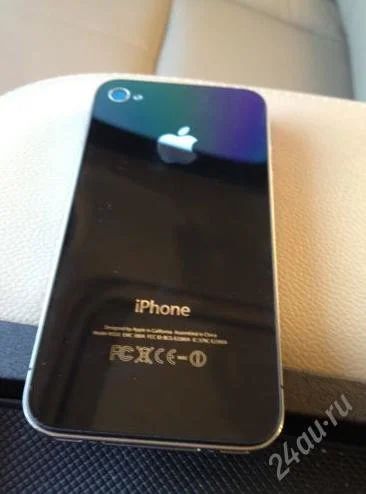 Лот: 1324859. Фото: 1. Apple iPhone 4 gevey sim. Работает... Смартфоны