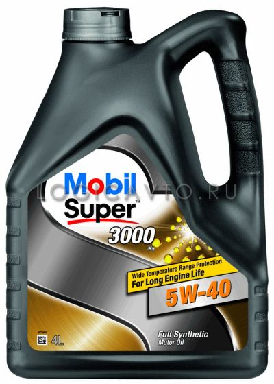 Лот: 12810529. Фото: 1. Mobil, Super 3000, 5W-40, 4L. Расходные материалы