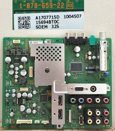 Лот: 5255738. Фото: 1. Майн 1-878-659-22 тв.Сони KLV-32S550A. Печатные платы