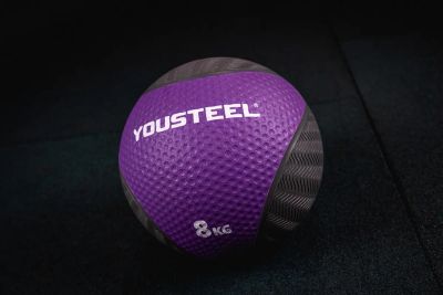 Лот: 24327111. Фото: 1. Медицинбол резиновый 8KG YouSteel... Фитнес, аэробика и гимнастика