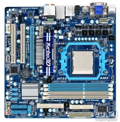 Лот: 15652811. Фото: 1. материнская плата Gigabyte GA-880GM. Материнские платы