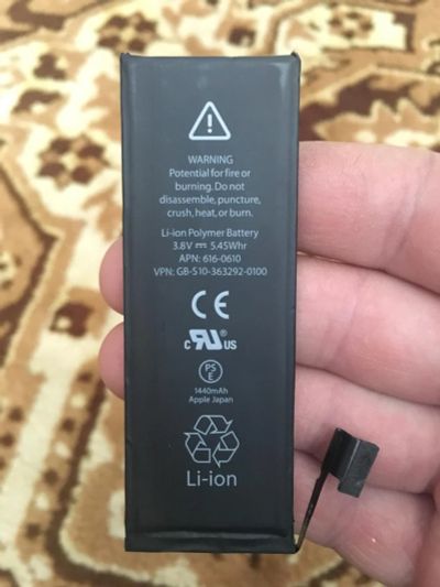 Лот: 7015916. Фото: 1. Аккумулятор iPhone 5 оригинал... Аккумуляторы