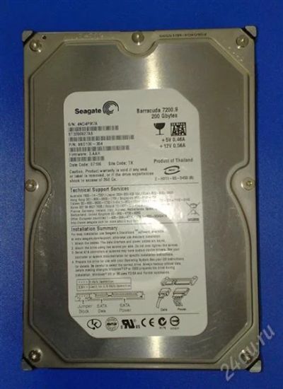 Лот: 903043. Фото: 1. HDD 200Gb SATA. Жёсткие диски (HDD)