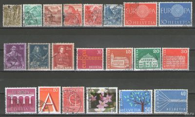 Лот: 16146751. Фото: 1. Лот марок. Швейцария (с 1936 года... Марки