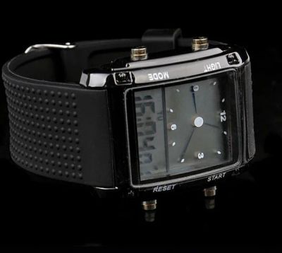 Лот: 2597990. Фото: 1. LED Часы с мультициферблатом цвет... Оригинальные наручные часы