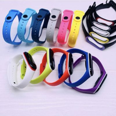 Лот: 22147899. Фото: 1. Браслет/ремешок MIBAND 3/4 SILICONE. Смарт-часы, фитнес-браслеты, аксессуары