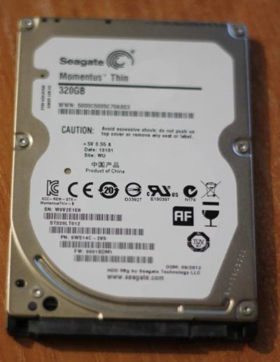 Лот: 4825020. Фото: 1. hdd винчестер жесткий диск 320GB... Жёсткие диски (HDD)