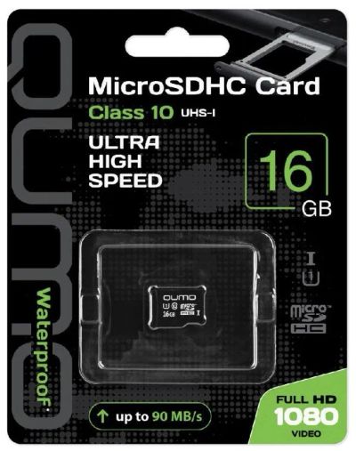 Лот: 24949138. Фото: 1. Карта памяти MicroSDHC 16Gb Qumo... Карты памяти