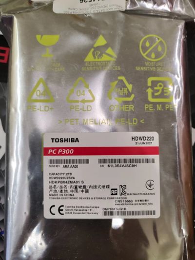 Лот: 18862402. Фото: 1. 2 ТБ Жесткий диск Toshiba /PC... Жёсткие диски (HDD)