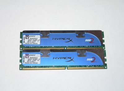 Лот: 14972426. Фото: 1. DIMM DDR2 2Gb Kingston HyperX... Оперативная память