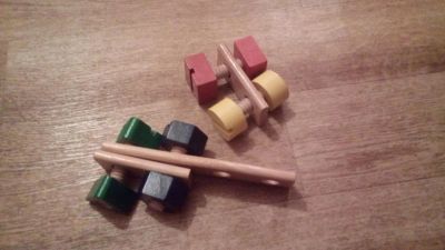 Лот: 6872403. Фото: 1. Деревянный конструктор на мелкую... Конструкторы