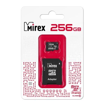 Лот: 22143708. Фото: 1. Карта памяти MIREX microSD+ад... Карты памяти