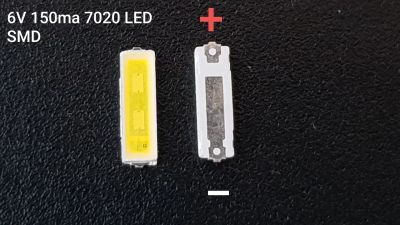 Лот: 17086613. Фото: 1. Светодиод LED SMD 7020 6v 150ma... Запчасти для телевизоров, видеотехники, аудиотехники