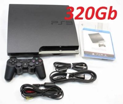 Лот: 3392413. Фото: 1. Playstation 3 (PS3) slim\320Гб... Консоли