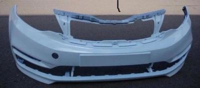 Лот: 13900959. Фото: 1. Бампер Kia Rio 14-17 цвет черный... Кузов