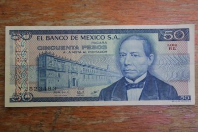 Лот: 21134928. Фото: 1. Мексика 50 песо 1981 года. Без... Америка