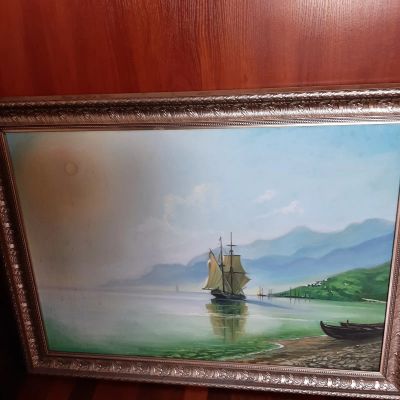 Лот: 24768810. Фото: 1. Картина на холсте маслом. Картины, гравюры