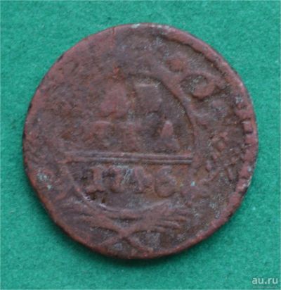 Лот: 12738245. Фото: 1. денга 1746 (516). Россия до 1917 года