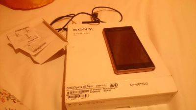 Лот: 6665805. Фото: 1. Sony Xperia m2 aqua LTE PCT ниже... Смартфоны