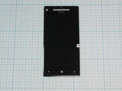 Лот: 12309658. Фото: 1. Дисплейный модуль HTC 8X Черный... Дисплеи, дисплейные модули, тачскрины