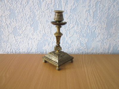 Лот: 18945528. Фото: 1. Бронзовый подсвечник (СССР). Подсвечники, канделябры