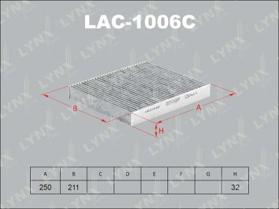 Лот: 13356863. Фото: 1. Lynx LAC-1006C Салонный фильтр. Расходные материалы