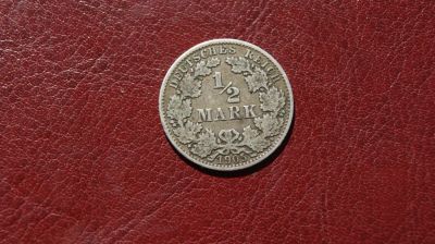 Лот: 9855789. Фото: 1. Германия 1-2 марки 1905 A серебро. Германия и Австрия