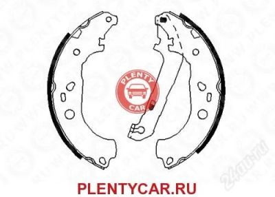 Лот: 2871505. Фото: 1. 0 986 487 696 Колодки тормозные... Тормозная система